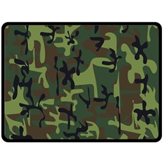 Camouflage-1 Fleece Blanket (large)  by nateshop