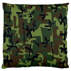 Camouflage-1 Large Cushion Case (two Sides) by nateshop