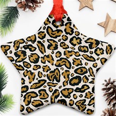 Cheetah Star Ornament (two Sides) by nateshop