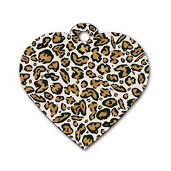 Cheetah Dog Tag Heart (one Side) by nateshop