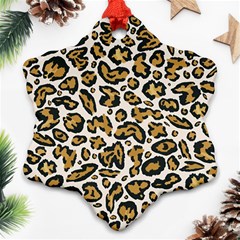 Cheetah Snowflake Ornament (two Sides) by nateshop