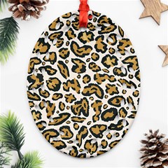 Cheetah Oval Filigree Ornament (two Sides) by nateshop