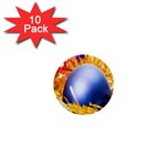 Christmas Decoration 10 1  Mini Buttons (10 pack)  Front