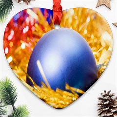 Christmas Decoration 10 Heart Ornament (two Sides) by artworkshop