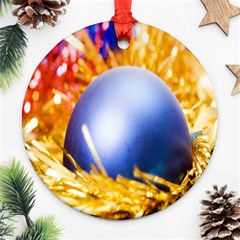 Christmas Decoration 10 Round Ornament (two Sides) by artworkshop