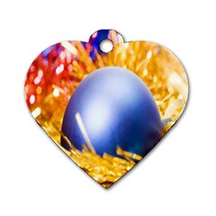 Christmas Decoration 10 Dog Tag Heart (one Side) by artworkshop