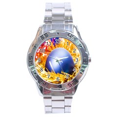 Christmas Decoration 10 Stainless Steel Analogue Watch by artworkshop