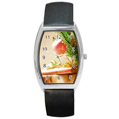 Christmas Decoration 11 Barrel Style Metal Watch by artworkshop