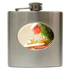 Christmas Decoration 11 Hip Flask (6 Oz) by artworkshop