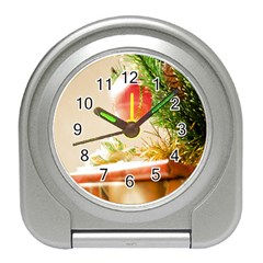 Christmas Decoration 11 Travel Alarm Clock by artworkshop