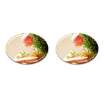 Christmas Decoration 11 Cufflinks (Oval) Front(Pair)