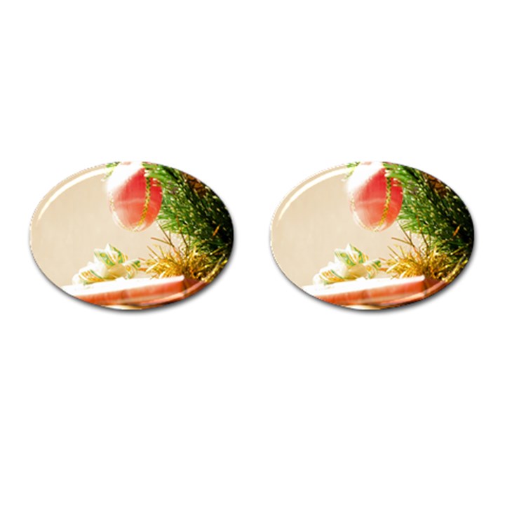 Christmas Decoration 11 Cufflinks (Oval)