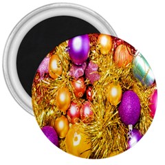 Christmas Decoration Ball 2 3  Magnets by artworkshop