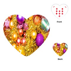 Christmas Decoration Ball 2 Playing Cards Single Design (Heart)