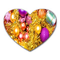 Christmas Decoration Ball 2 Heart Mousepads