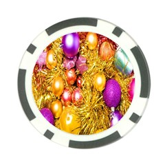 Christmas Decoration Ball 2 Poker Chip Card Guard (10 Pack) by artworkshop