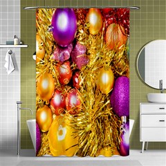 Christmas Decoration Ball 2 Shower Curtain 48  X 72  (small)  by artworkshop