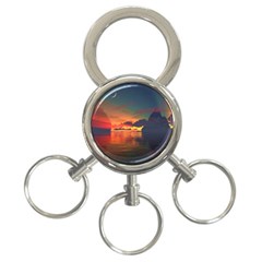 Digital Art Artwork Fantasy Landscape Sky Nature 3-Ring Key Chain