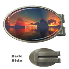 Digital Art Artwork Fantasy Landscape Sky Nature Money Clips (Oval) 