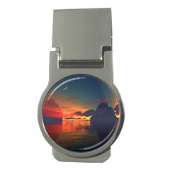 Digital Art Artwork Fantasy Landscape Sky Nature Money Clips (Round) 