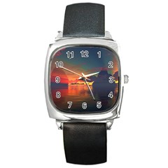 Digital Art Artwork Fantasy Landscape Sky Nature Square Metal Watch