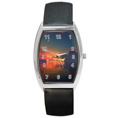 Digital Art Artwork Fantasy Landscape Sky Nature Barrel Style Metal Watch