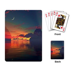 Digital Art Artwork Fantasy Landscape Sky Nature Playing Cards Single Design (Rectangle)