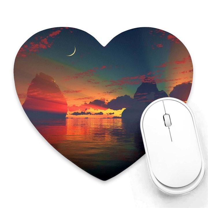 Digital Art Artwork Fantasy Landscape Sky Nature Heart Mousepads