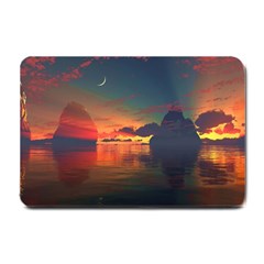 Digital Art Artwork Fantasy Landscape Sky Nature Small Doormat  by danenraven