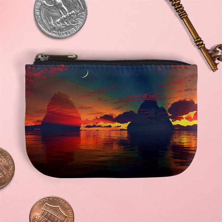 Digital Art Artwork Fantasy Landscape Sky Nature Mini Coin Purse