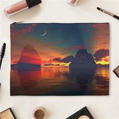 Digital Art Artwork Fantasy Landscape Sky Nature Cosmetic Bag (XL)