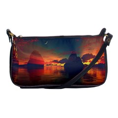 Digital Art Artwork Fantasy Landscape Sky Nature Shoulder Clutch Bag