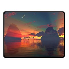 Digital Art Artwork Fantasy Landscape Sky Nature Fleece Blanket (Small)