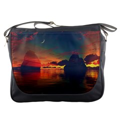 Digital Art Artwork Fantasy Landscape Sky Nature Messenger Bag