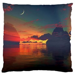 Digital Art Artwork Fantasy Landscape Sky Nature Large Cushion Case (One Side)