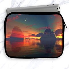 Digital Art Artwork Fantasy Landscape Sky Nature Apple iPad 2/3/4 Zipper Cases