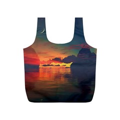 Digital Art Artwork Fantasy Landscape Sky Nature Full Print Recycle Bag (S)