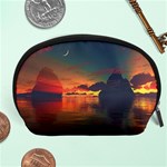 Digital Art Artwork Fantasy Landscape Sky Nature Accessory Pouch (Large) Front