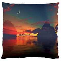 Digital Art Artwork Fantasy Landscape Sky Nature Standard Flano Cushion Case (Two Sides)