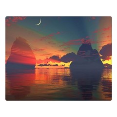 Digital Art Artwork Fantasy Landscape Sky Nature Double Sided Flano Blanket (Large) 