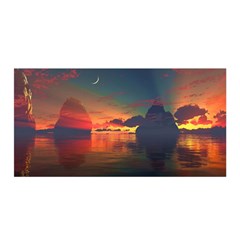 Digital Art Artwork Fantasy Landscape Sky Nature Satin Wrap 35  x 70 