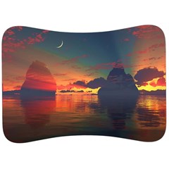 Digital Art Artwork Fantasy Landscape Sky Nature Velour Seat Head Rest Cushion