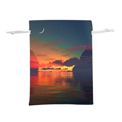 Digital Art Artwork Fantasy Landscape Sky Nature Lightweight Drawstring Pouch (s) by danenraven