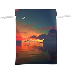 Digital Art Artwork Fantasy Landscape Sky Nature  Lightweight Drawstring Pouch (XL)