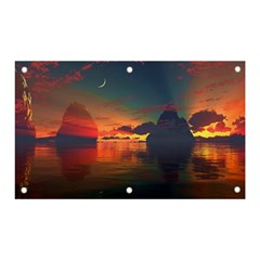 Digital Art Artwork Fantasy Landscape Sky Nature Banner and Sign 5  x 3 