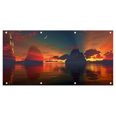 Digital Art Artwork Fantasy Landscape Sky Nature Banner and Sign 8  x 4 