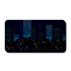 City Building Pixel Art Vaporwave Medium Bar Mats by danenraven