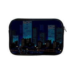 City Building Pixel Art Vaporwave Apple Ipad Mini Zipper Cases by danenraven