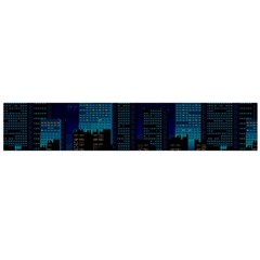 City Building Pixel Art Vaporwave Large Flano Scarf  by danenraven