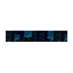 City Building Pixel Art Vaporwave Flano Scarf (mini) by danenraven